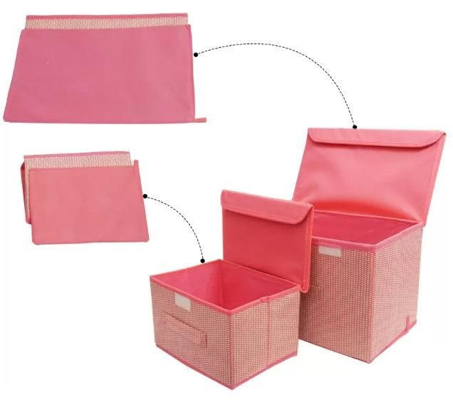 2-Piece Foldable Woven Storage Box Organizer (Big and Small)