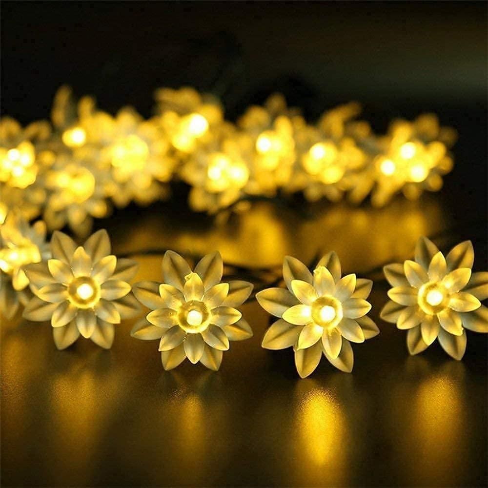 16 Led Lotus Flower Decoration Lights