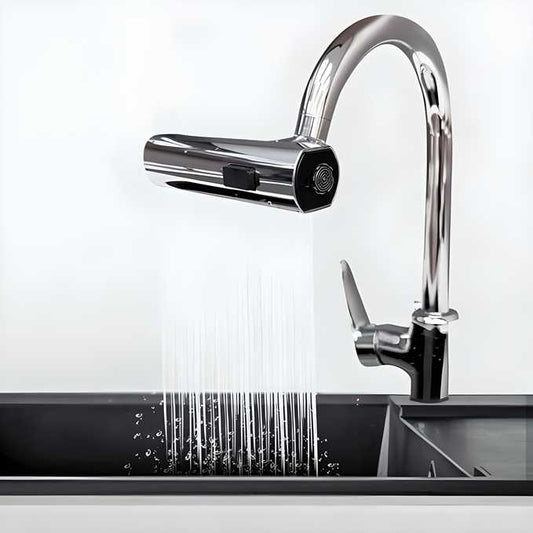 3-in-1 Kitchen Faucet | 360° Waterfall Touch Tap with Sink Extender