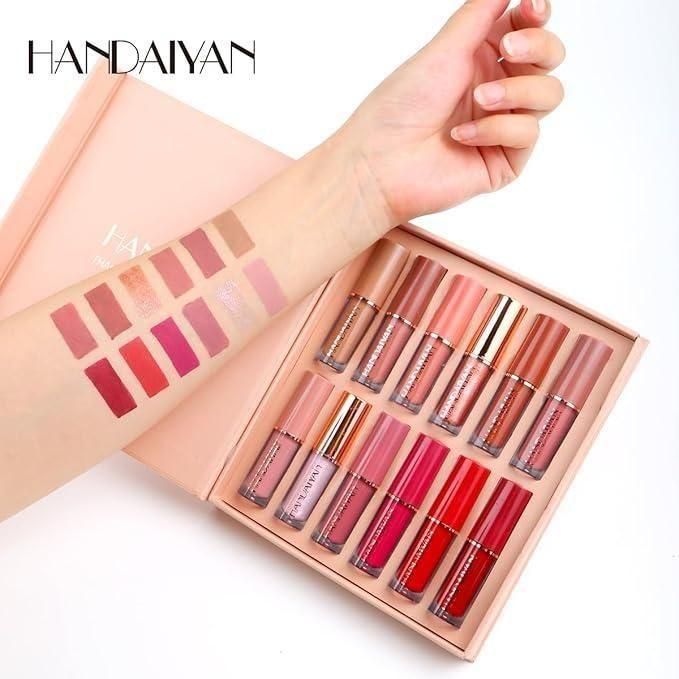 12-Color Velvet Matte Liquid Lipstick Collection