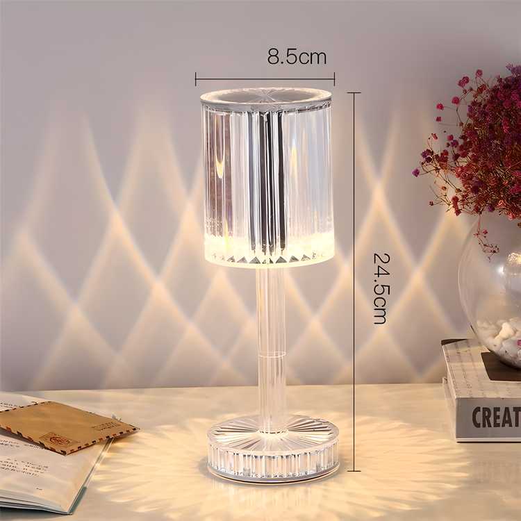 Luxurious Table Lamp with Crystal Accents